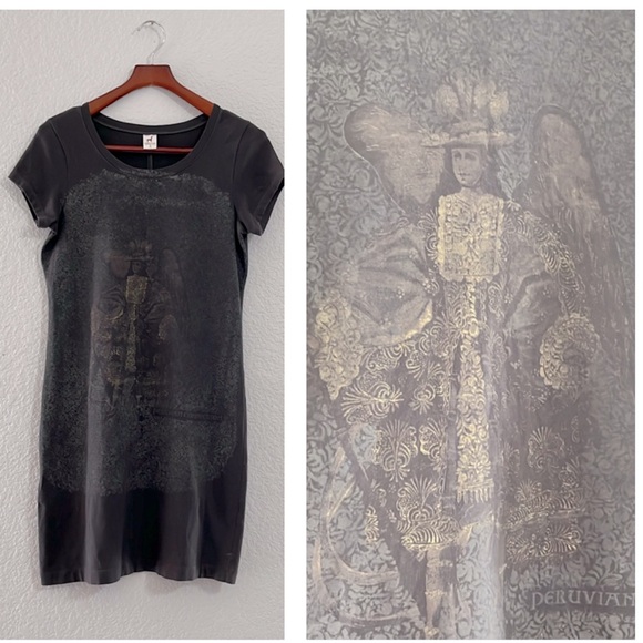 Peruvian Connection Graphic Tshirt Dress - Picture 1 of 15